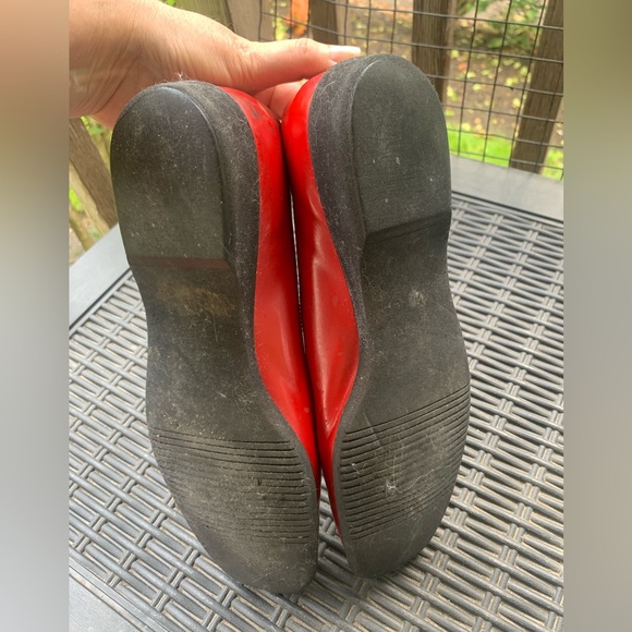 Salvatore Ferragamo Red Leather Loafers - Picture 4 of 10